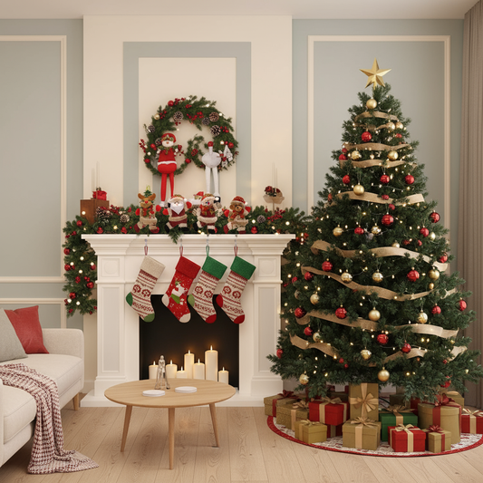 Shiny Christmas Baubles Set of 4 – Elevate Your Holiday Decor Elegantly 1