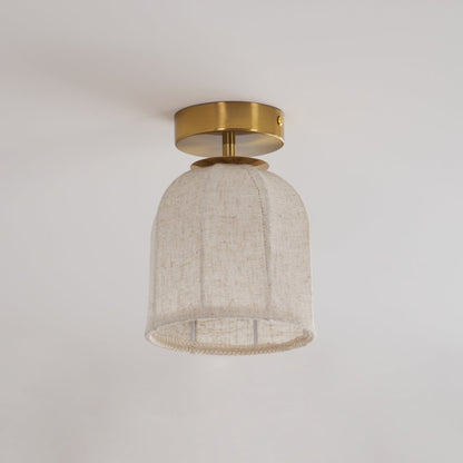 Sienna Linen Ceiling Lamp – Cozy Atmosphere with Elegant Glow 5