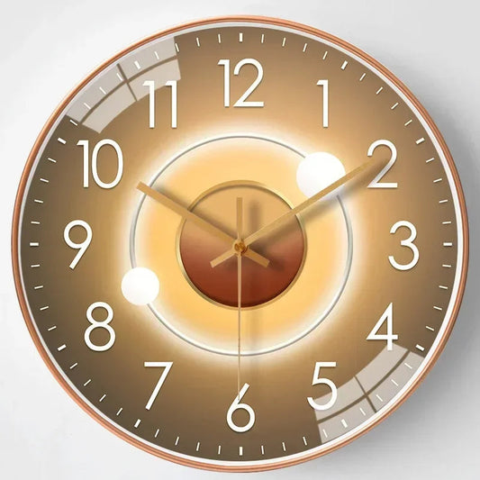 Silentime Black Wall Clock – Elegant Design for Tranquil Spaces 0