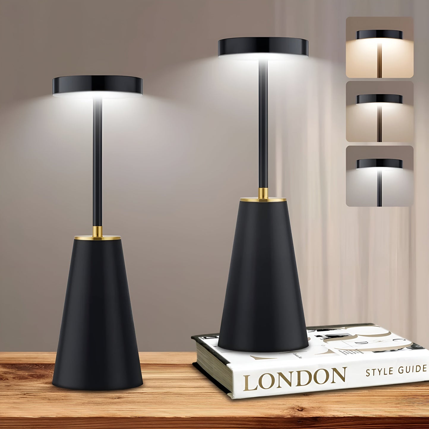 Sleek LED Cordless Table Lamp – Modern Wireless Illumination for Any Room 2