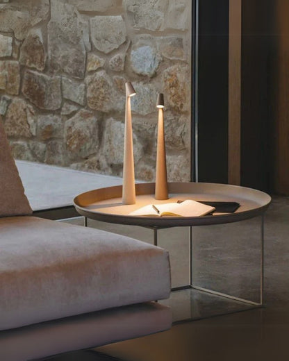 Slim Table Lamp Slanted Shade – Stylish Illumination for Any Space 2