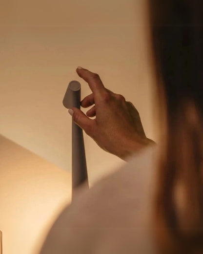Slim Table Lamp Slanted Shade – Stylish Illumination for Any Space 7
