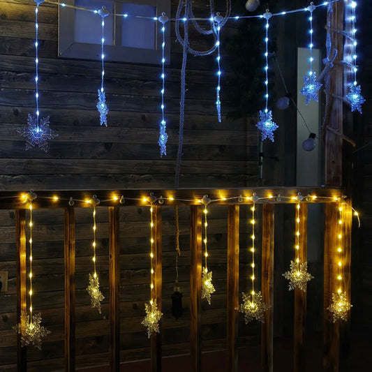 Snow 4M LED Snowflakes – Magical Winter Illumination for Any Occasion 3