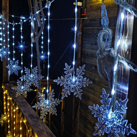 Snow 4M LED Snowflakes – Magical Winter Illumination for Any Occasion 4