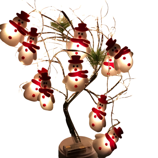 Snowman Fairy Lights – Enchanting Glow for Holiday Cheer 0