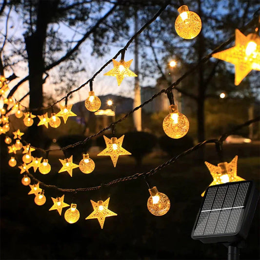 Solar Star Globe LED Fairy Lights – Magical Outdoor Ambiance for Every Occasion 0