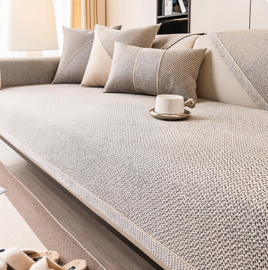 Solid Cotton Sofa Cover – Elegant Protection for Your Living Space 0