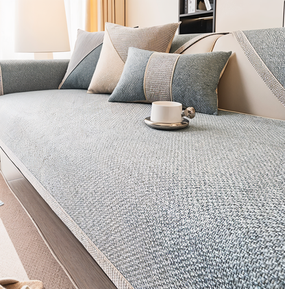 Solid Cotton Sofa Cover – Elegant Protection for Your Living Space 5