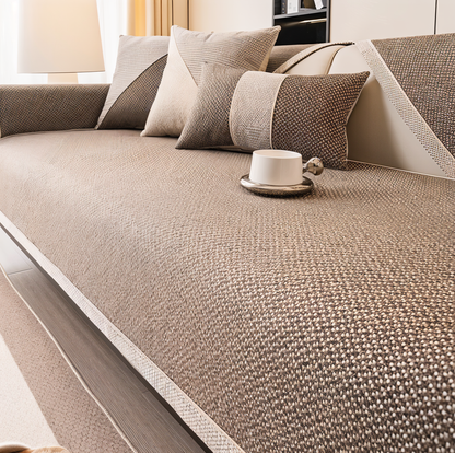 Solid Cotton Sofa Cover – Elegant Protection for Your Living Space 8
