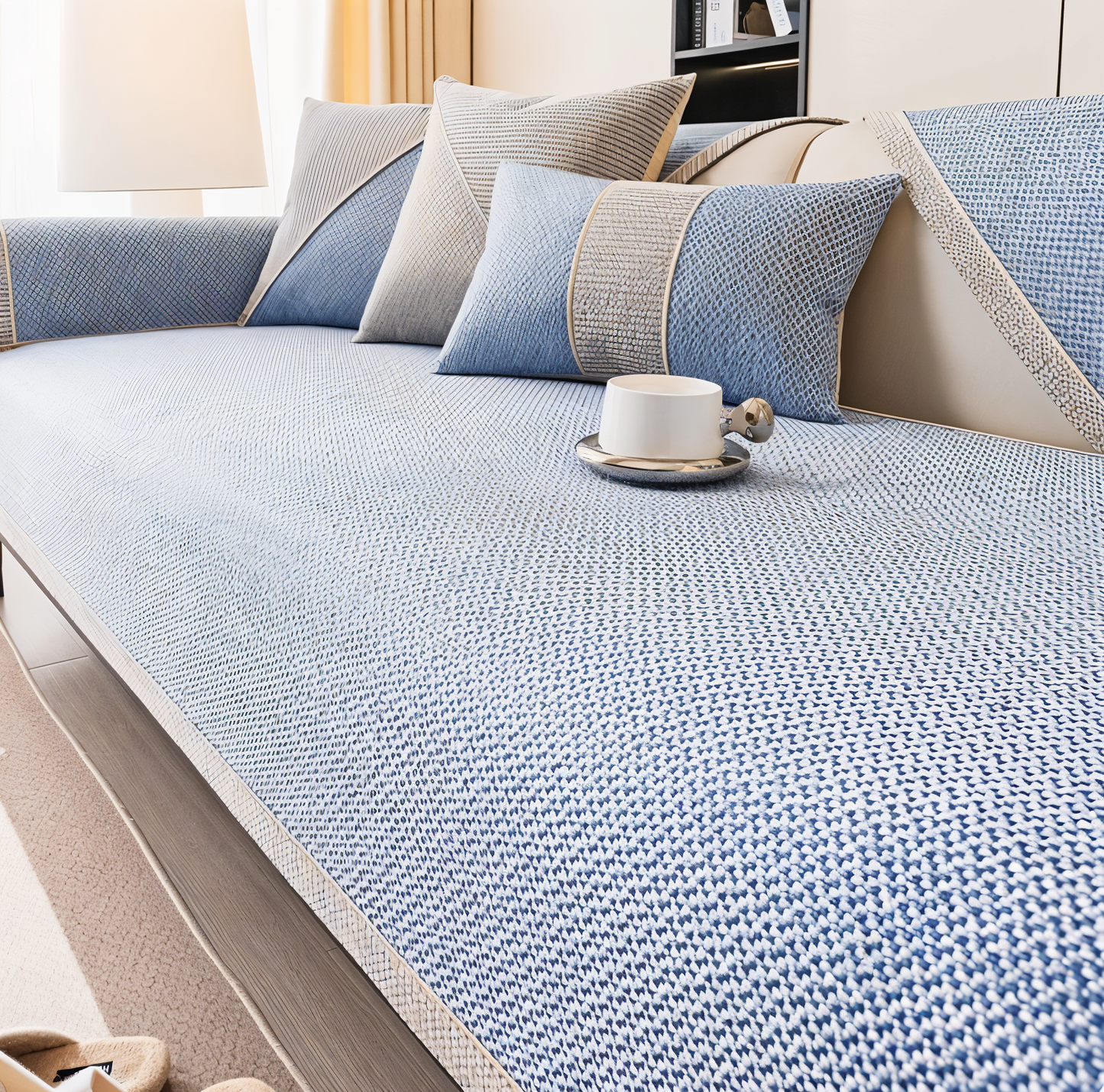 Solid Cotton Sofa Cover – Elegant Protection for Your Living Space 9