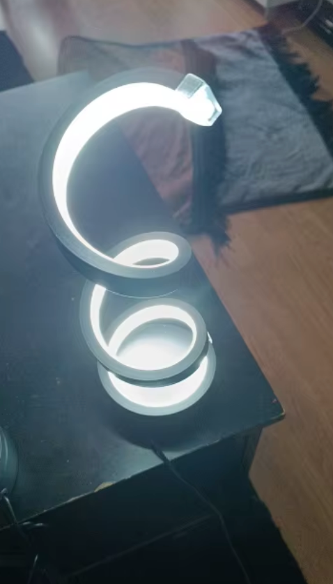Spiral LED Table Lamp – Unique Design with Gentle Glow 7