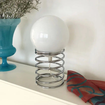 Spring-Inspired Glass Table Lamp – Artistic Design with Integrated USB Charging 5