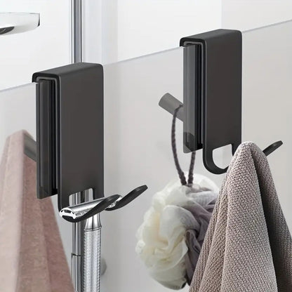 Stainless Steel Shower Door Hooks – Elegant And Functional Bathroom Storage 3