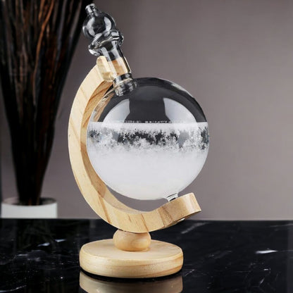 Stylish Storm Globe Weather Decor – Unique Home Accent for Accurate Forecasting 0