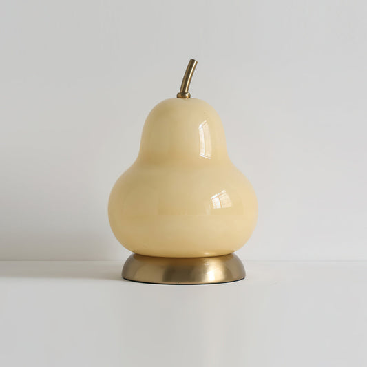 Table Lamp Made of Pear Glass – Stylish Illumination for Cozy Rooms 0