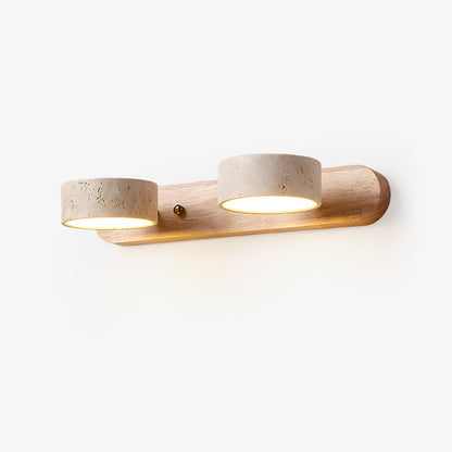 Travertin Duo Wall Sconce – Elegant Design with Natural Materials 1