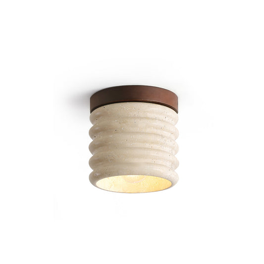 Vaarnii Travertine Ceiling Lamp – Stylish Fixture for Cozy Illumination 0