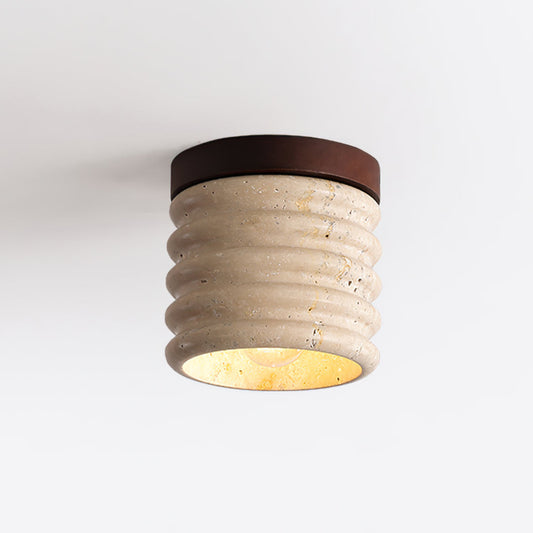 Vaarnii Travertine Ceiling Lamp – Stylish Fixture for Cozy Illumination 1