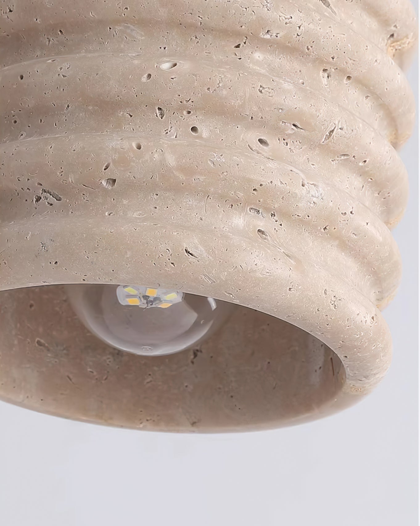 Vaarnii Travertine Ceiling Lamp – Stylish Fixture for Cozy Illumination 4