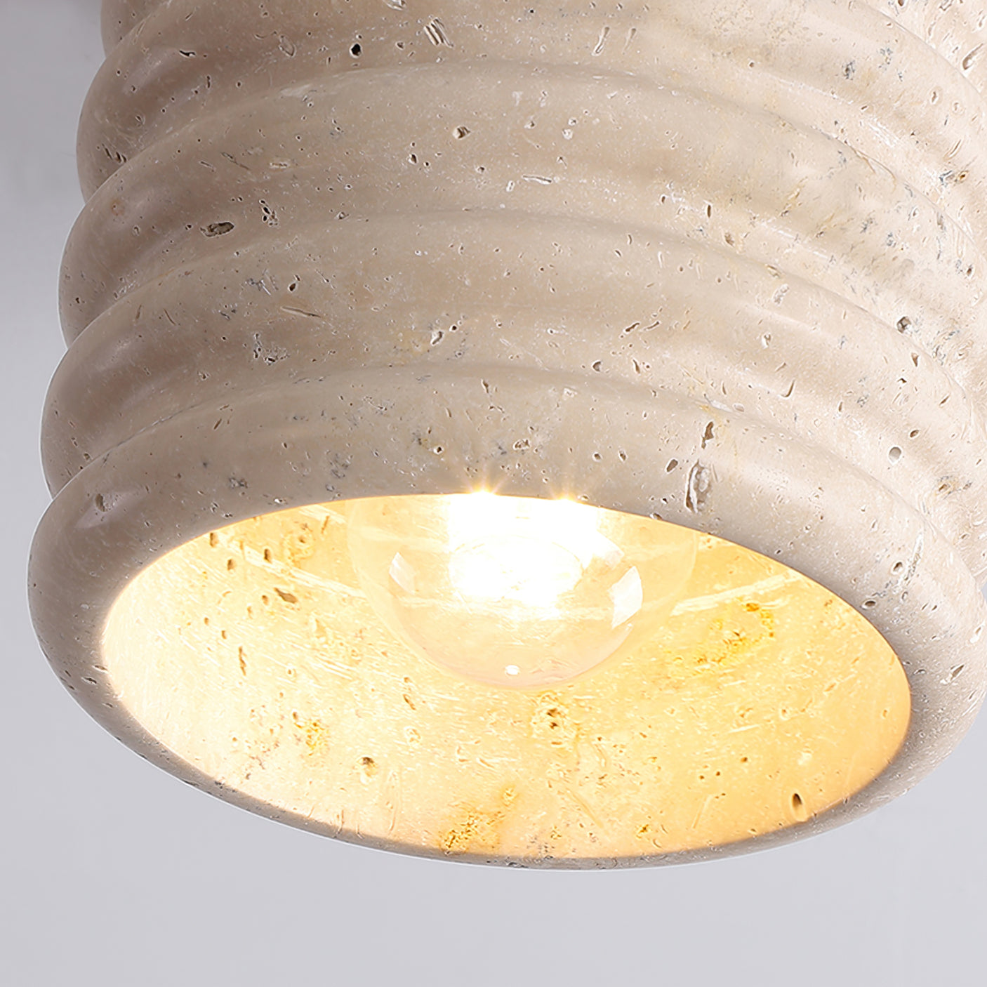 Vaarnii Travertine Ceiling Lamp – Stylish Fixture for Cozy Illumination 5