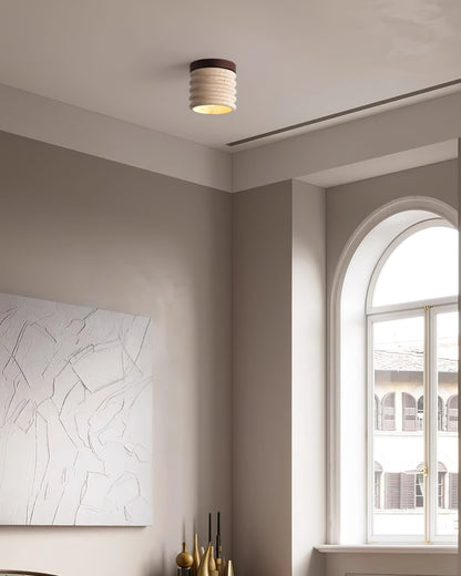 Vaarnii Travertine Ceiling Lamp – Stylish Fixture for Cozy Illumination 8