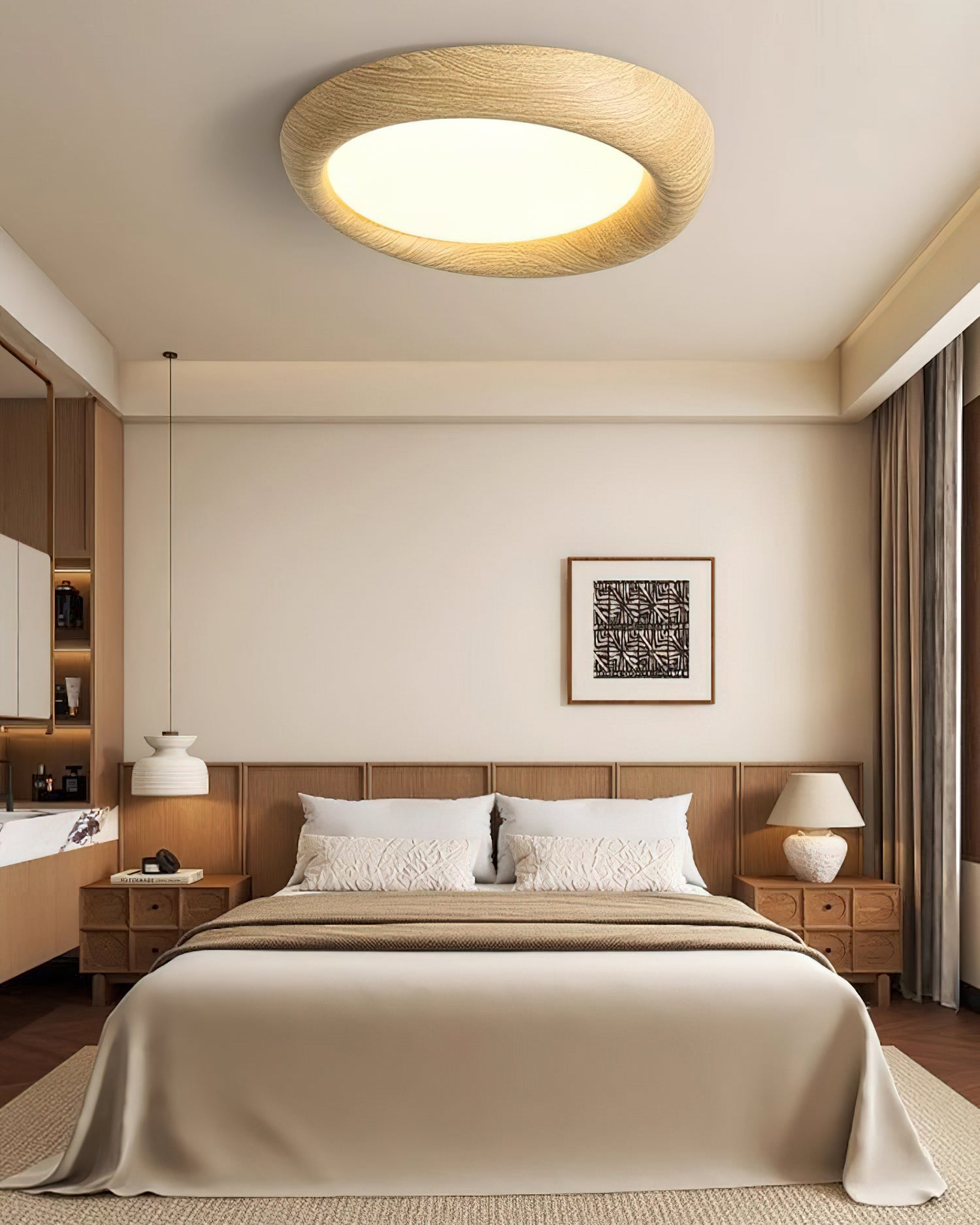 Vikaey Flush Mount Ceiling Light – Sleek Design with Soft Illumination 4