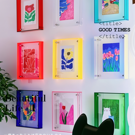 VividAcryl Neon Acrylic Picture Frame – Showcase Your Cherished Memories in Style 1