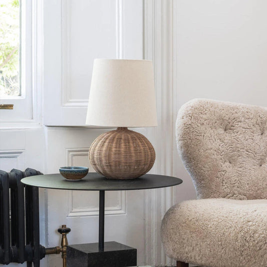 Wabi Sabi Rattan Table Lamp – Elegant Glow for Cozy Ambiance 0
