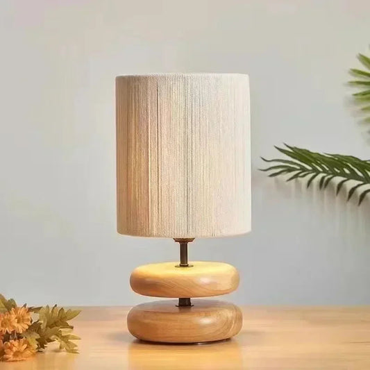 Wabi Sabi Table Lamp – Elegant Wooden Design for Cozy Atmosphere 0