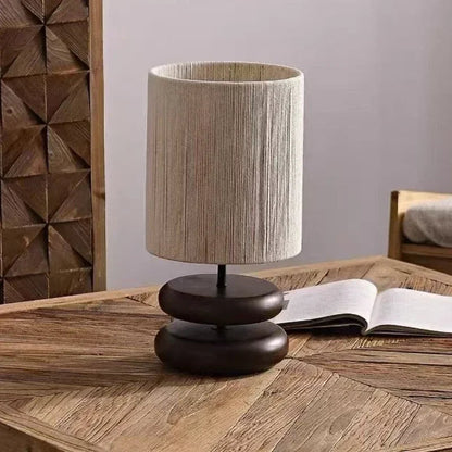 Wabi Sabi Table Lamp – Elegant Wooden Design for Cozy Atmosphere 4