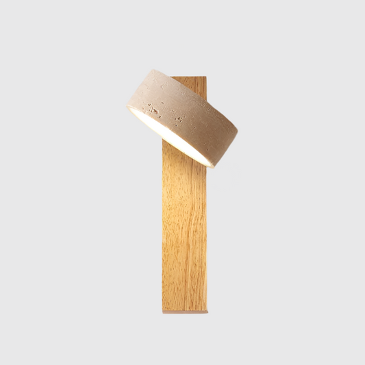 Wabi Sabi Travertin-Wandlucht – Elegant LED Wall Sconce Lighting for Serene Ambiance 0