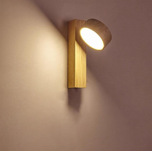 Wabi Sabi Travertin-Wandlucht – Elegant LED Wall Sconce Lighting for Serene Ambiance 1