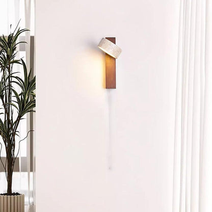 Wabi Sabi Travertin-Wandlucht – Elegant LED Wall Sconce Lighting for Serene Ambiance 4