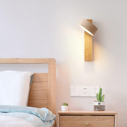 Wabi Sabi Travertin-Wandlucht – Elegant LED Wall Sconce Lighting for Serene Ambiance 6