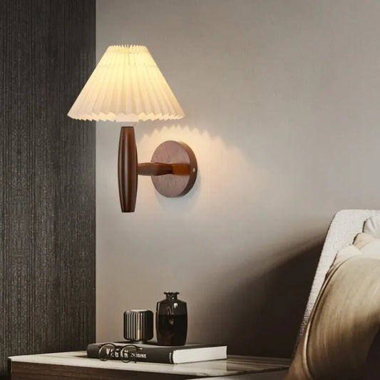 Wabi Sabi Wooden Wall Lamp – Stylish Accent for Cozy Spaces 0