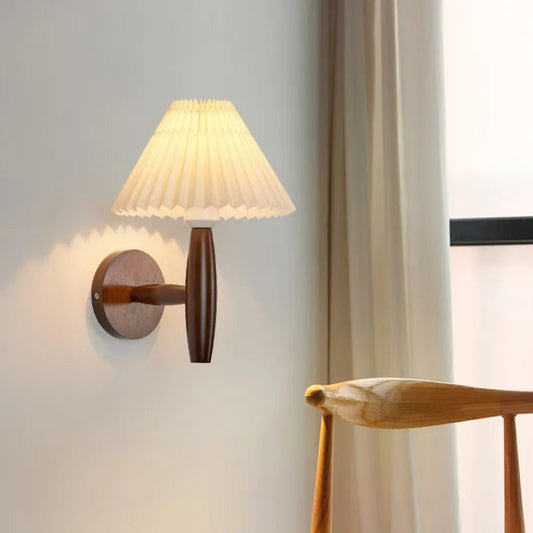 Wabi Sabi Wooden Wall Lamp – Stylish Accent for Cozy Spaces 1