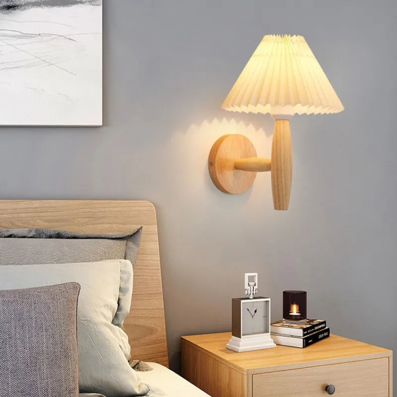 Wabi Sabi Wooden Wall Lamp – Stylish Accent for Cozy Spaces 2