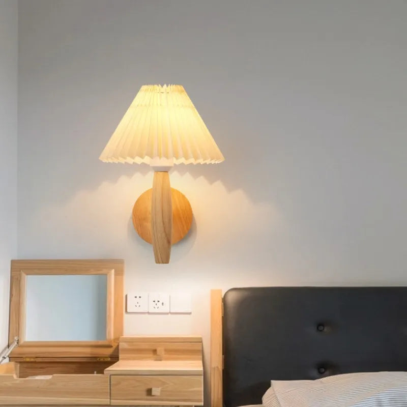 Wabi Sabi Wooden Wall Lamp – Stylish Accent for Cozy Spaces 3