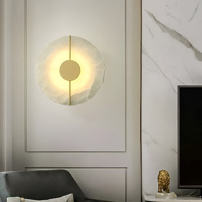 Wabiglow LED Wall Sconce – Elegant Marble Design with Cozy Ambiance 4