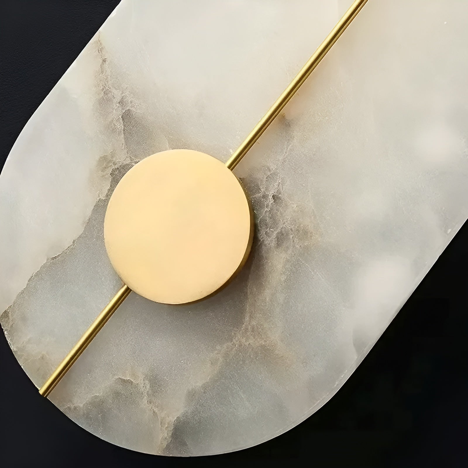 Wabiglow LED Wall Sconce – Elegant Marble Design with Cozy Ambiance 5