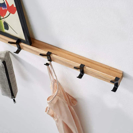 Wall Coat Rack With Movable Double Hooks – Stylish Storage Solution for Modern Spaces 1