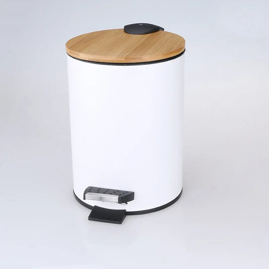 **Waste Bin With Bamboo Lid – Stylish and Functional Home Solution** 0