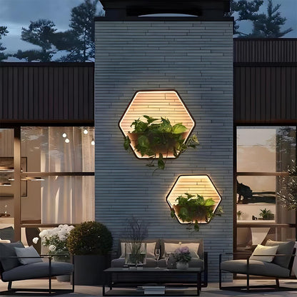 Waterproof Solar LED Outdoor Wall Light – Eco-Friendly Design with Integrated Planter 5