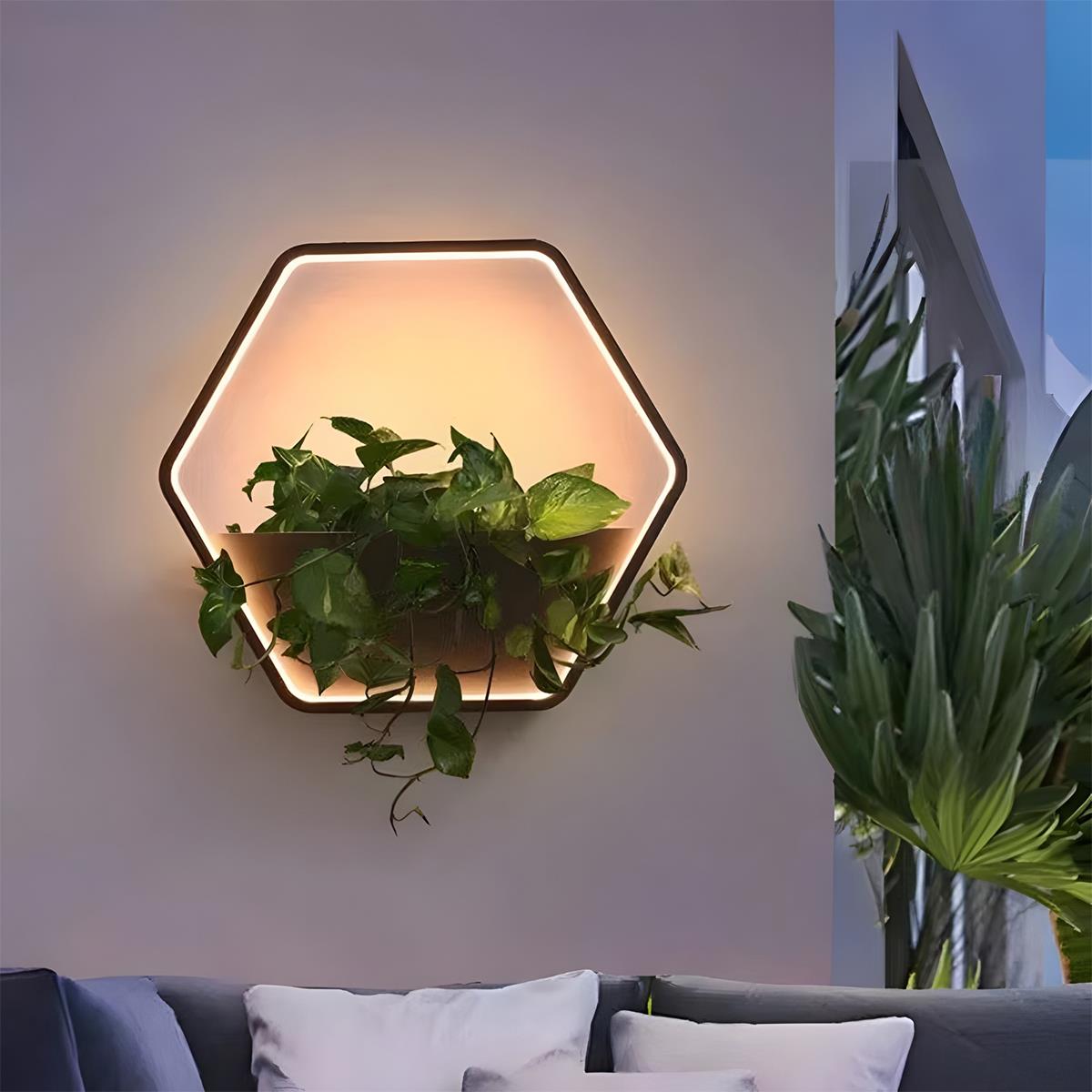 Waterproof Solar LED Outdoor Wall Light – Eco-Friendly Design with Integrated Planter 8