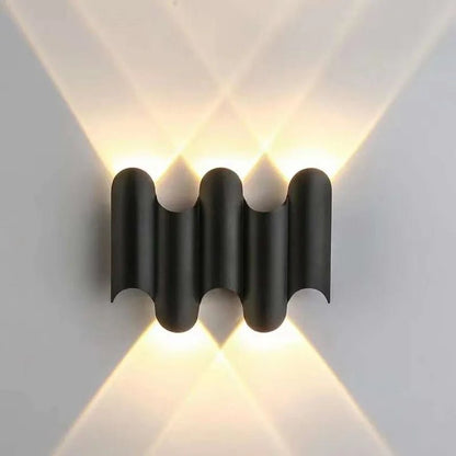 Wave-Shaped LED Wall Lamp – Nature-Inspired Elegance with Calming Light 3