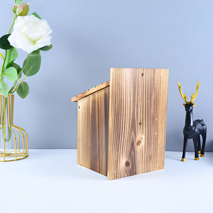 Weatherproof Wooden Bird House – Charming Retreat for Feathered Friends 3
