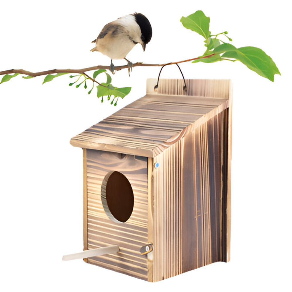 Weatherproof Wooden Bird House – Charming Retreat for Feathered Friends 5