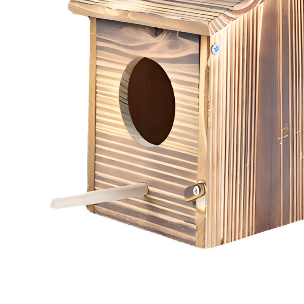 Weatherproof Wooden Bird House – Charming Retreat for Feathered Friends 6