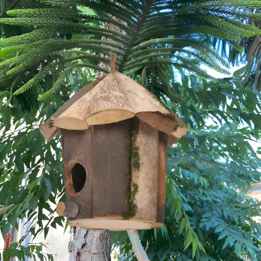 Wooden Bird House for Garden Beauty – Perfect Hummingbird Nesting Box for Outdoor Charm 0