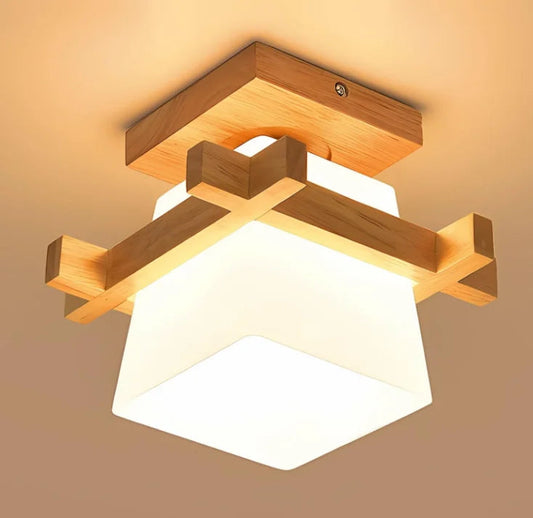 Wooden Ceiling Light – Elegant Design for Warm Ambiance 0